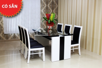 Bàn ghế ăn gỗ sồi 